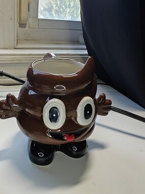 Brown Ceramic Cartoon Character Planter